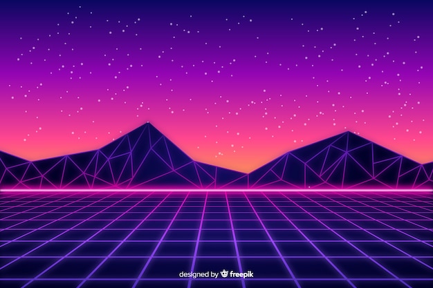 Detail Background Retro Style Nomer 17
