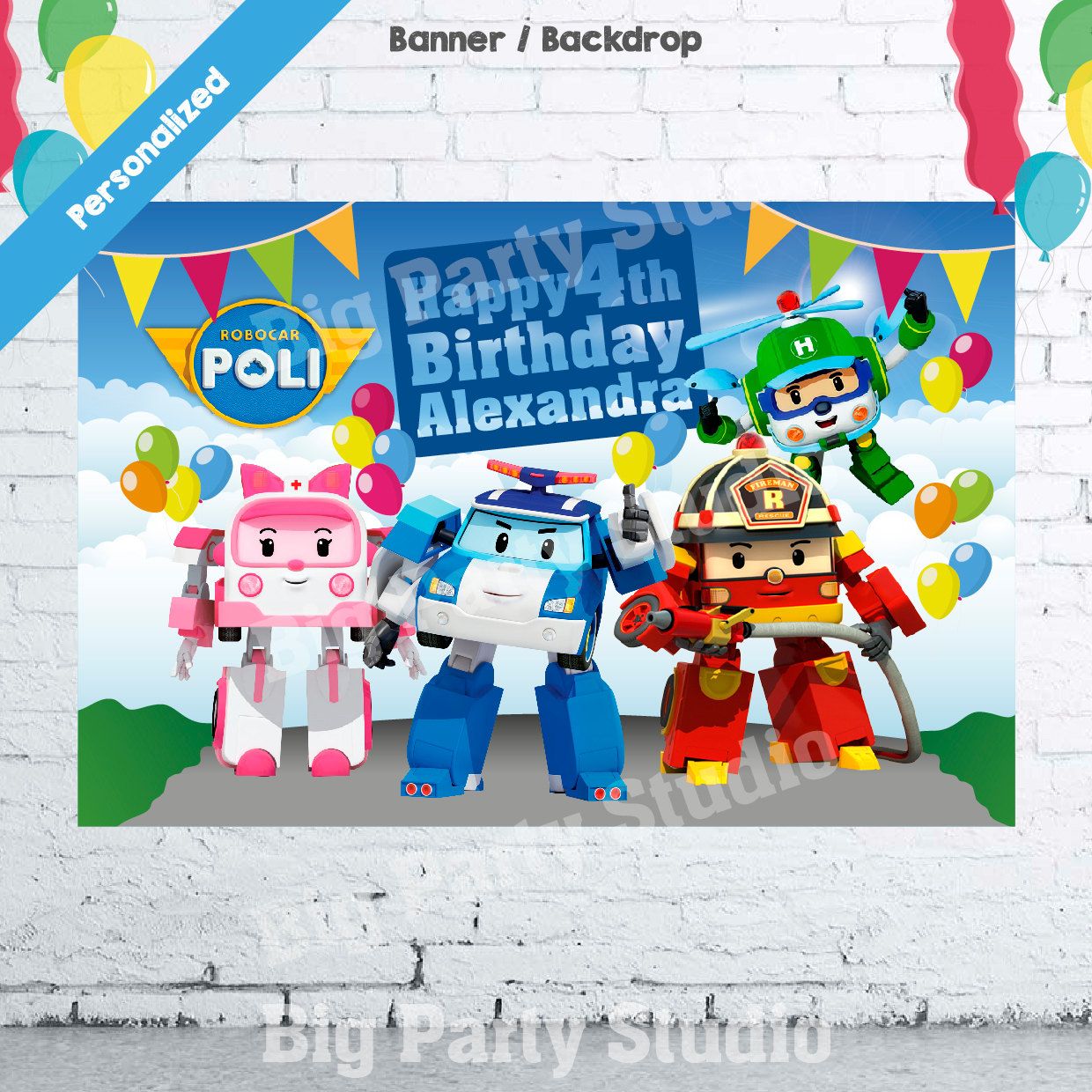 Detail Background Robocar Poli Nomer 25