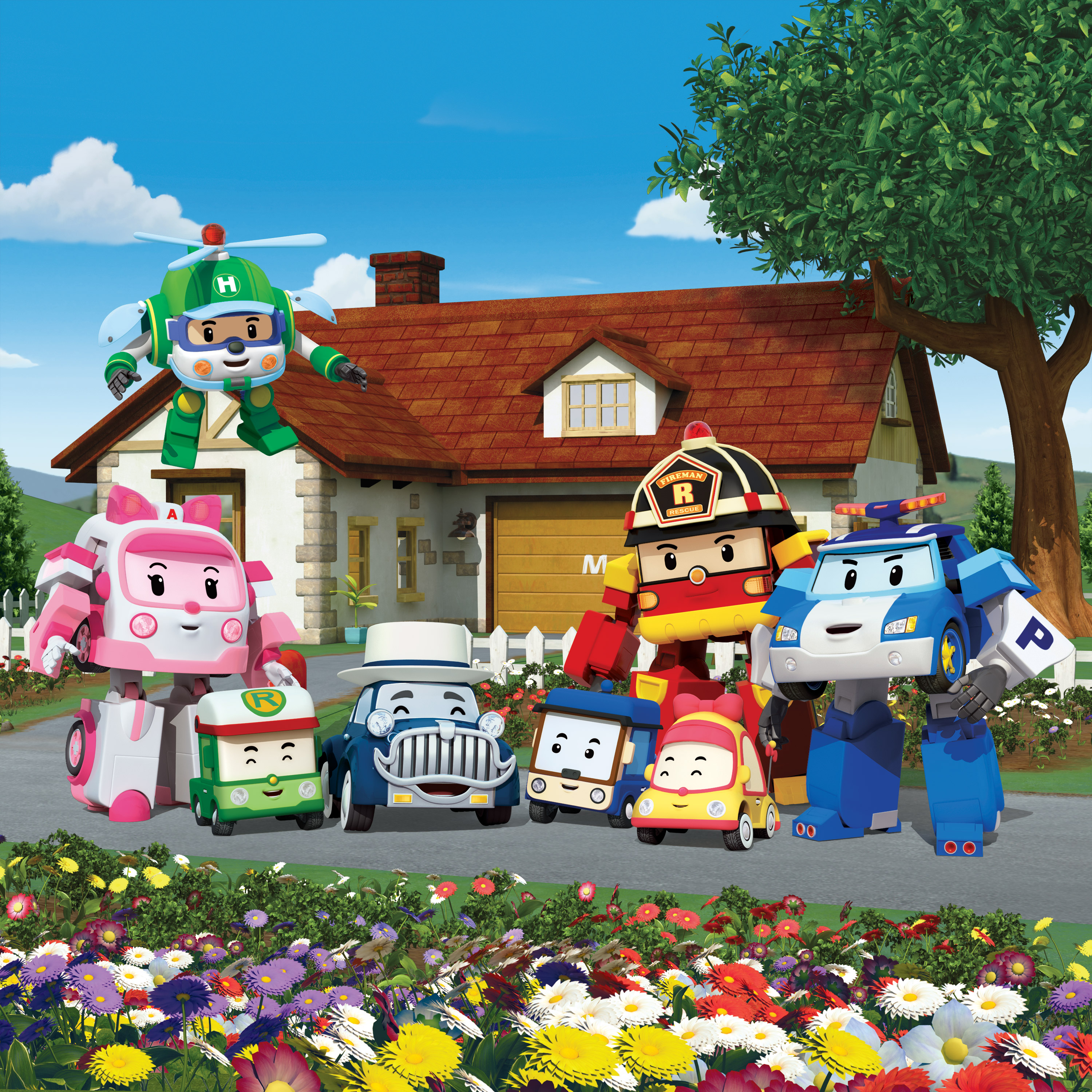 Detail Background Robocar Poli Nomer 8