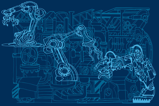 Detail Background Robot Nomer 13