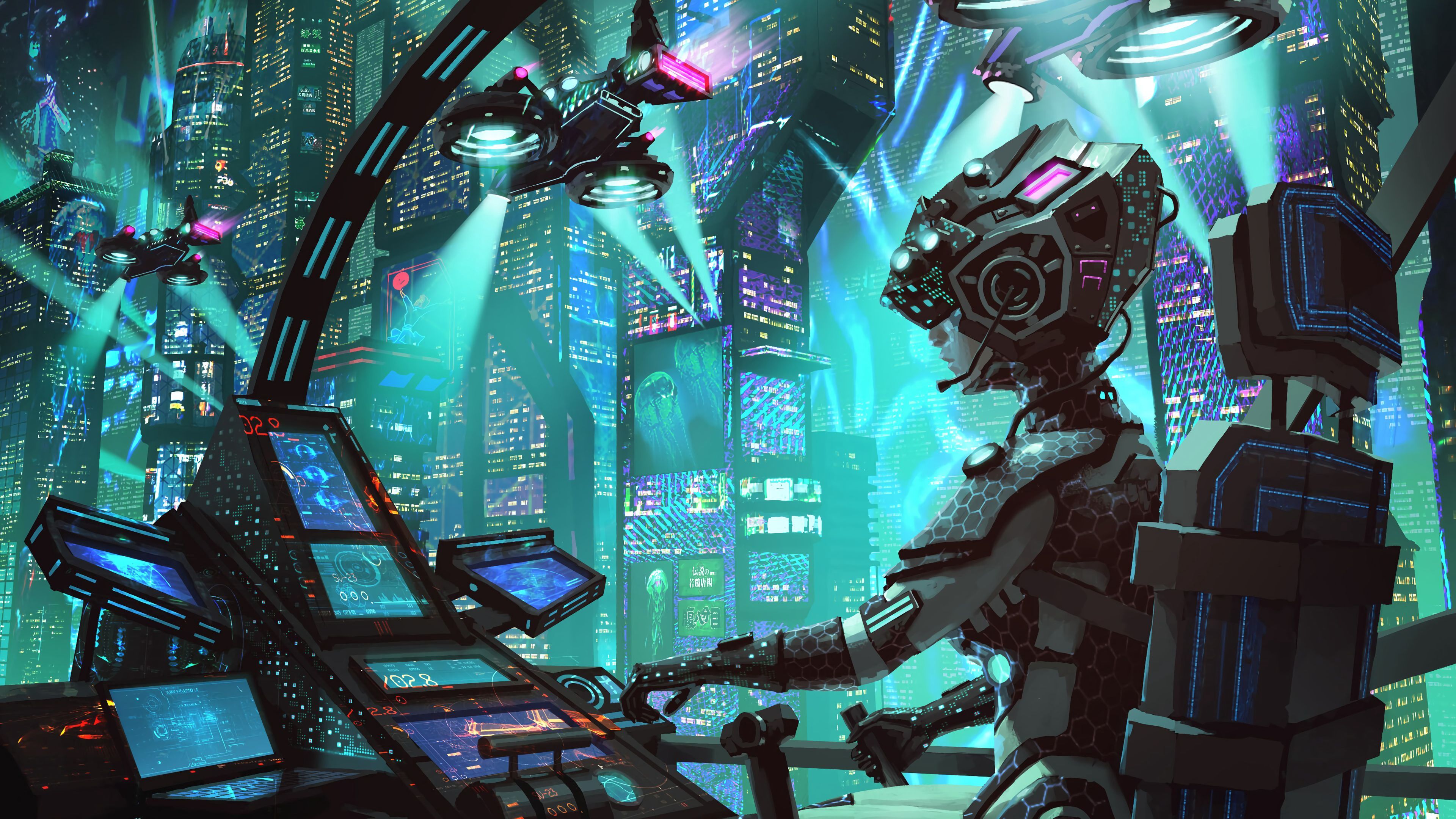 Detail Background Robot Hd Nomer 26