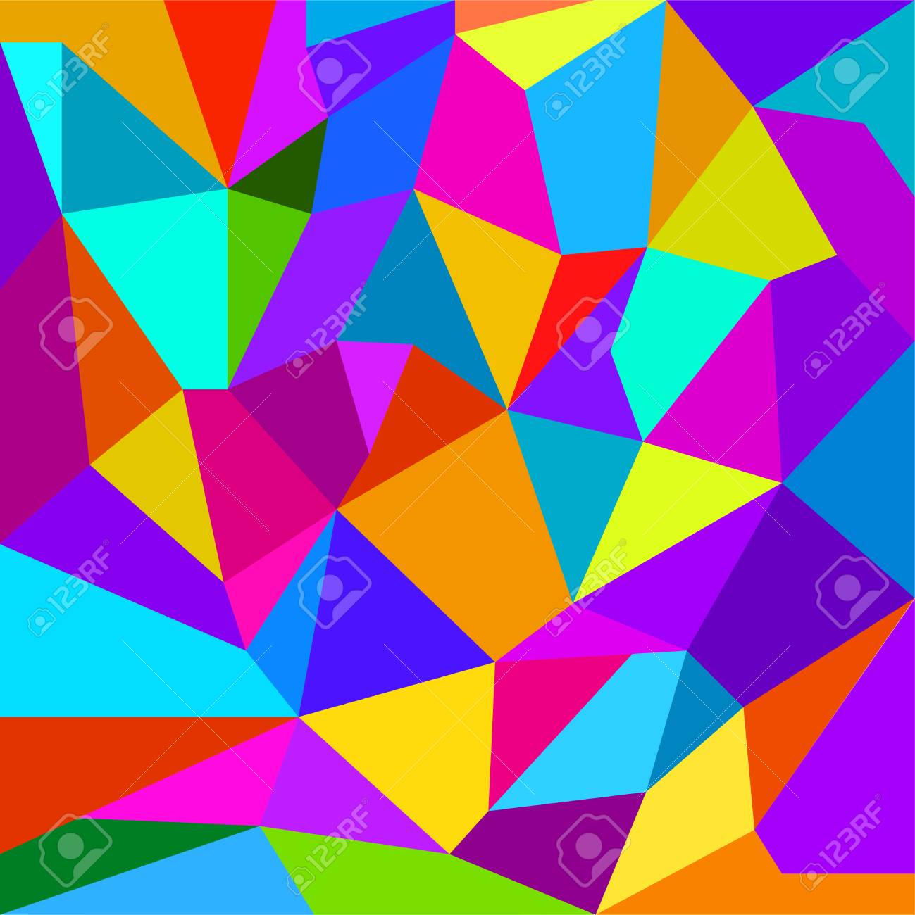 Detail Background Segitiga Warna Warni Nomer 25