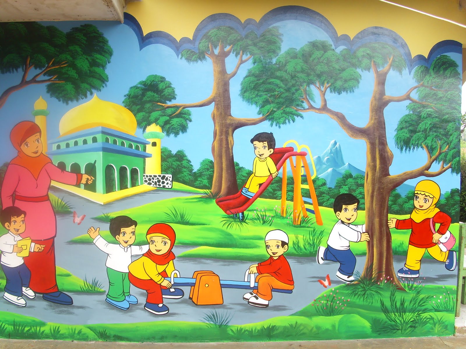 Detail Background Sekolah Tk Nomer 9