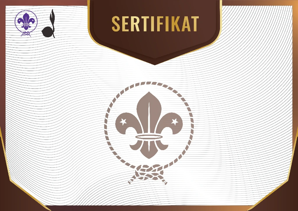 Detail Background Sertifikat Pramuka Nomer 8