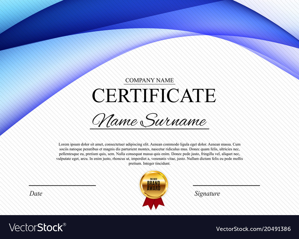 Detail Background Sertifikat Vector Nomer 23