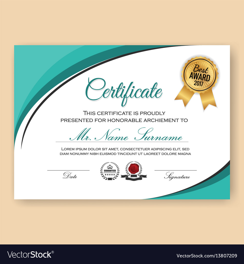 Detail Background Sertifikat Vector Nomer 32