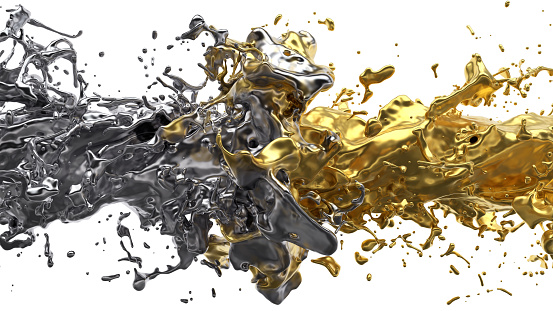 Detail Background Silver Gold Nomer 14