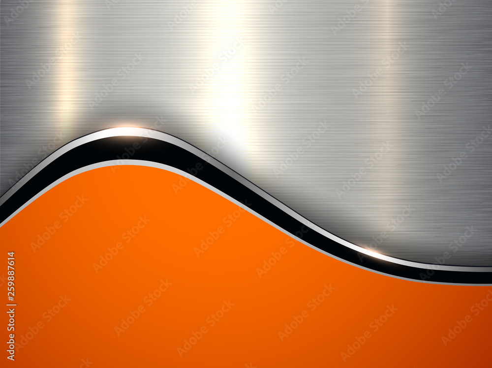 Detail Background Silver Orange Nomer 3