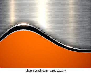 Detail Background Silver Orange Nomer 9