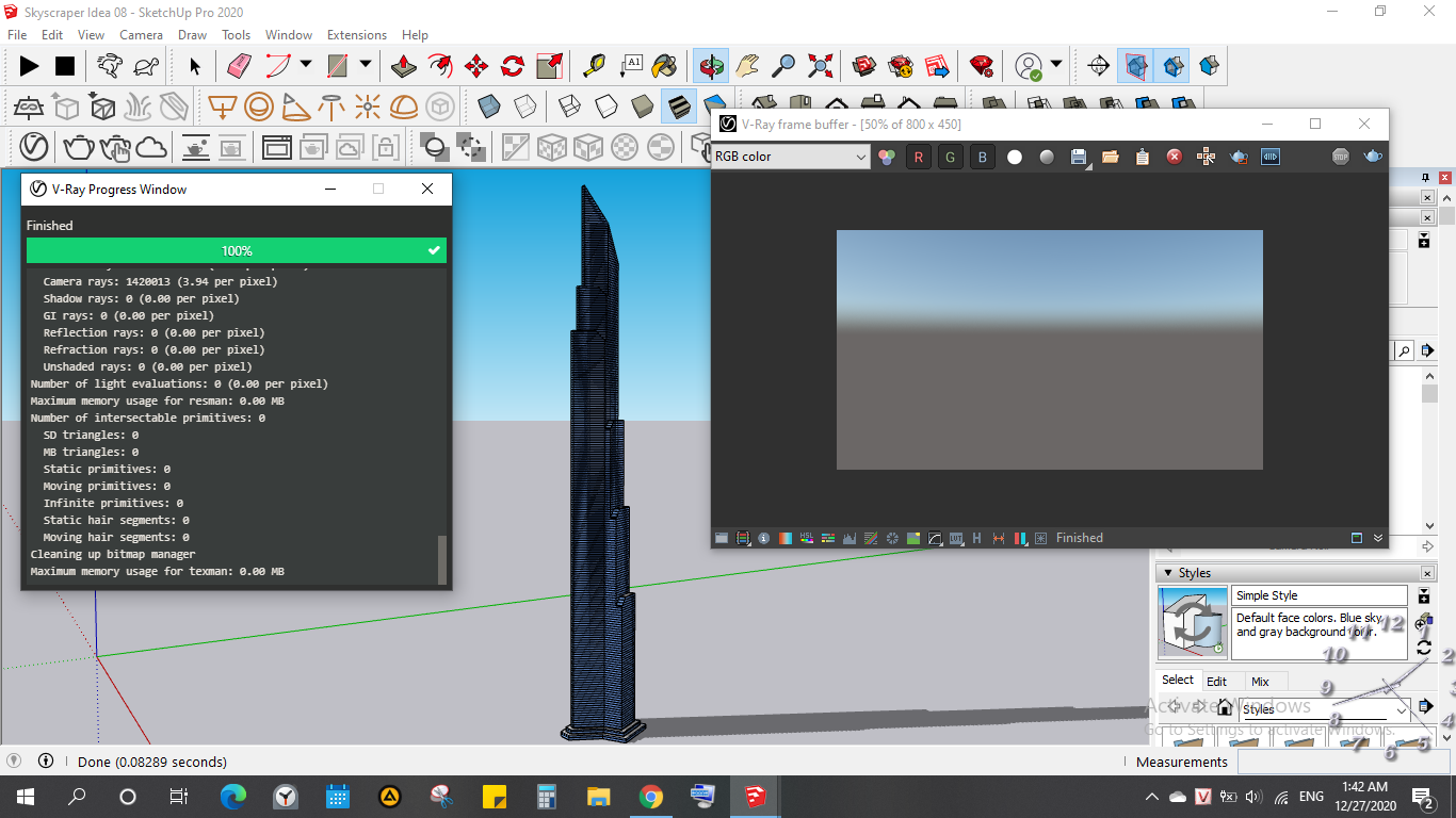 Detail Background Sketchup Vray Nomer 30