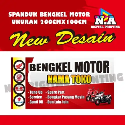 Detail Background Spanduk Bengkel Motor Nomer 49