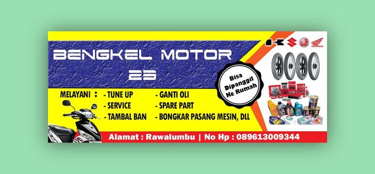 Detail Background Spanduk Bengkel Motor Nomer 7