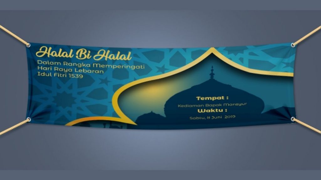 Detail Background Spanduk Halal Bihalal Nomer 11