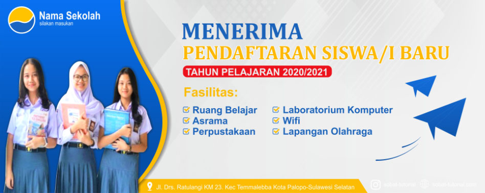 Detail Background Spanduk Penerimaan Siswa Baru Nomer 2