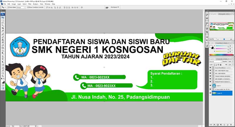 Detail Background Spanduk Penerimaan Siswa Baru Nomer 24