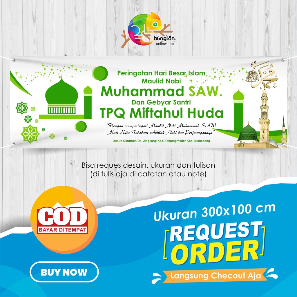 Detail Background Spanduk Pengajian Nomer 42