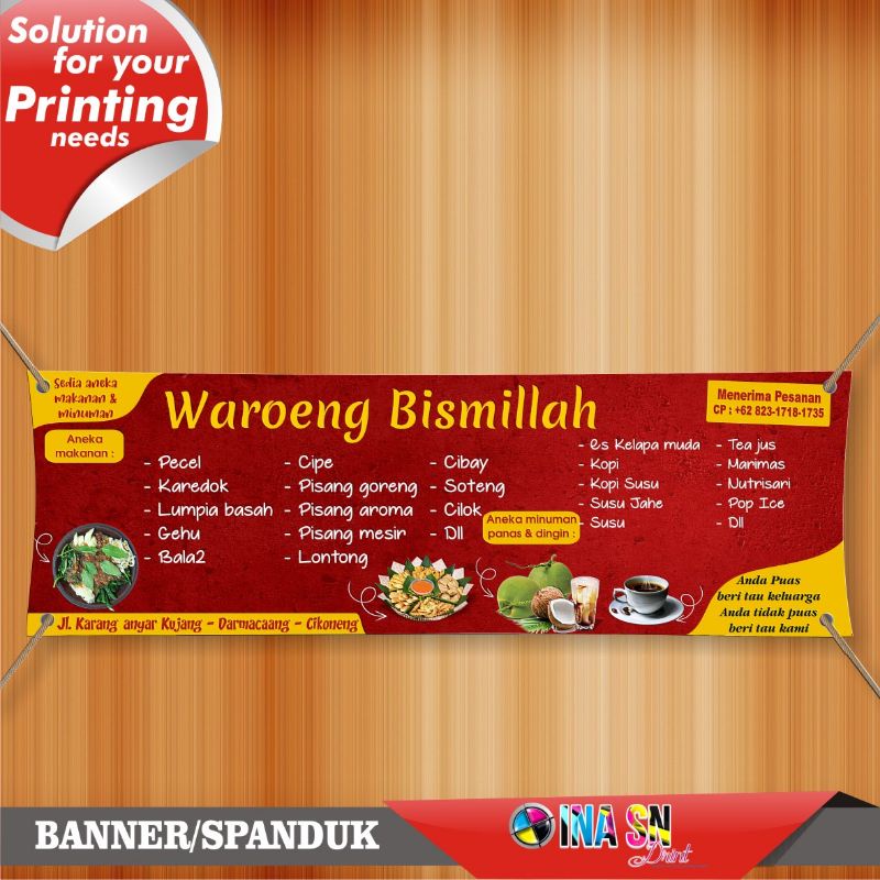 Background Spanduk Warung Makan 57 Koleksi Gambar