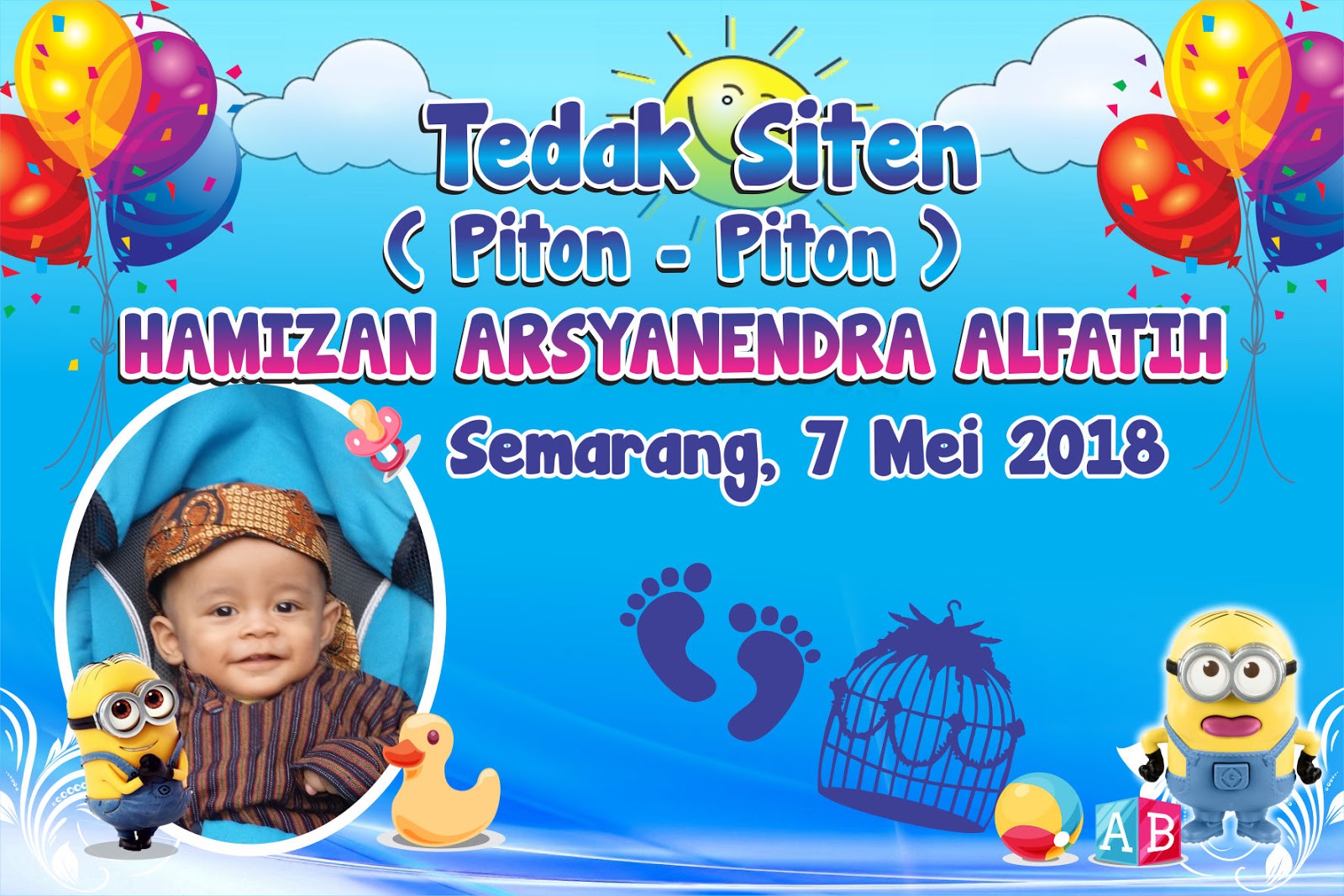 Detail Background Stiker Tedak Siten Nomer 4