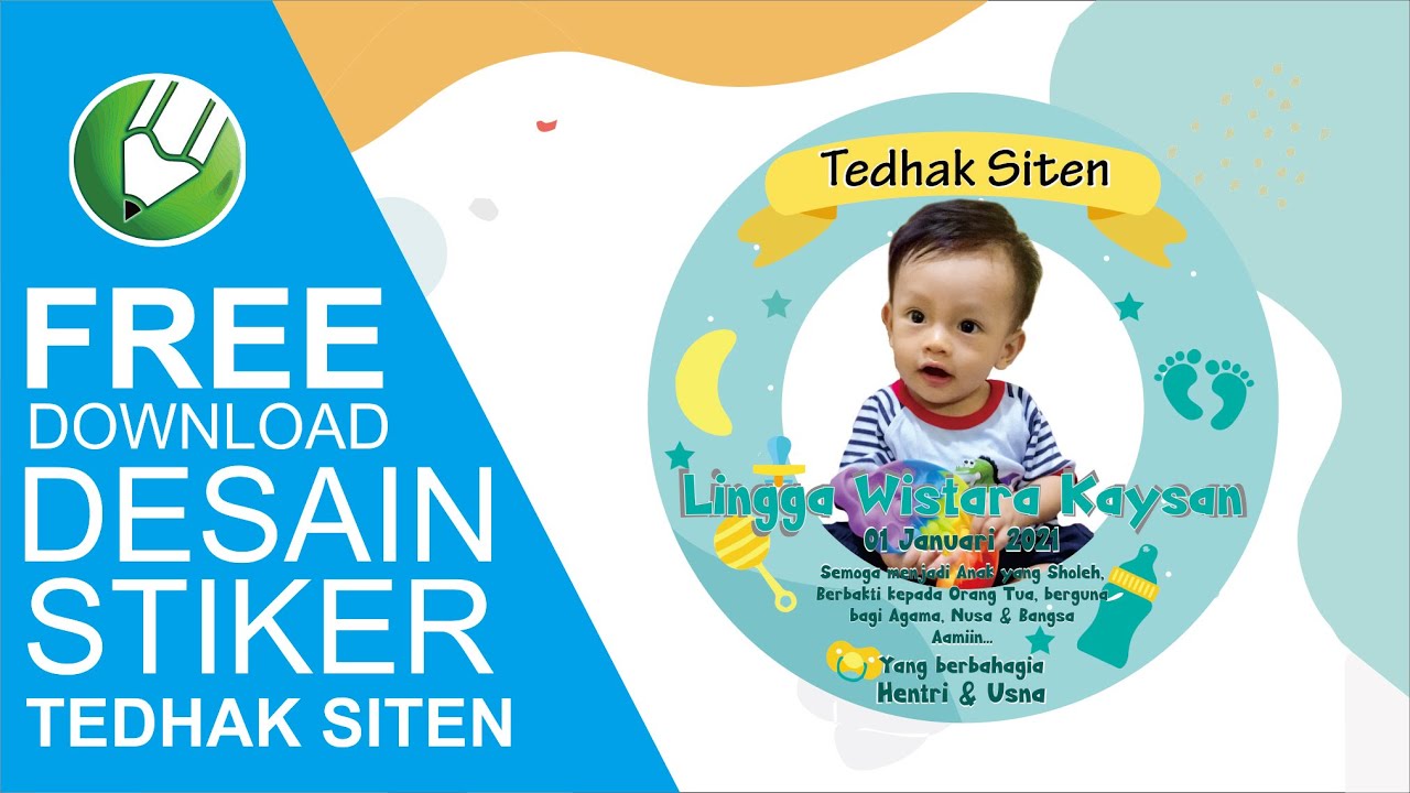 Detail Background Stiker Tedak Siten Nomer 34