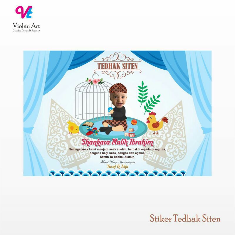 Detail Background Stiker Tedak Siten Nomer 53
