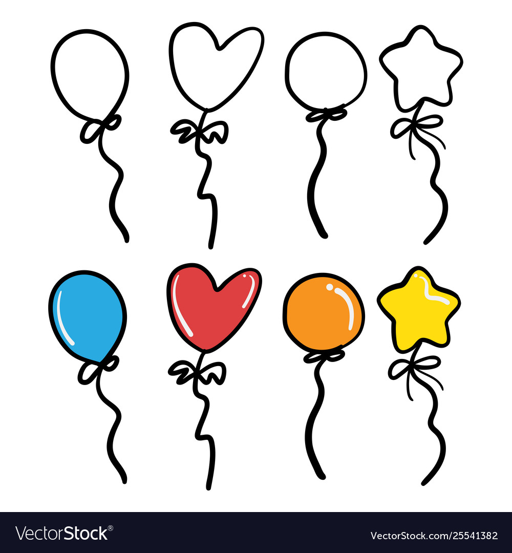 Detail Balloon Drawing Nomer 4