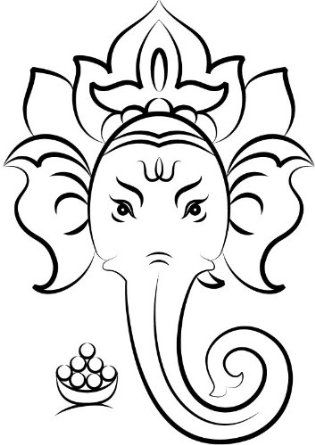 Detail Ganesha Zeichnung Einfach Nomer 7