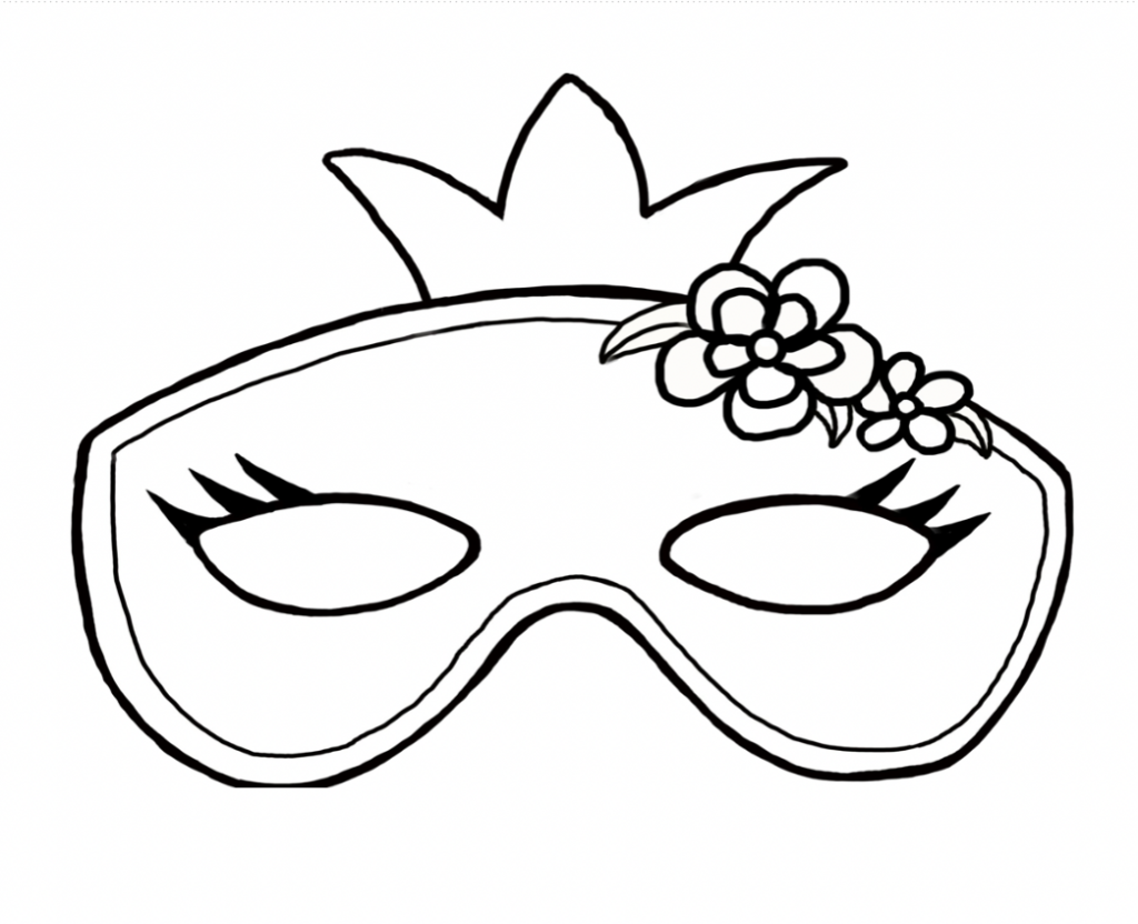 Detail Maske Ausmalbild Nomer 10