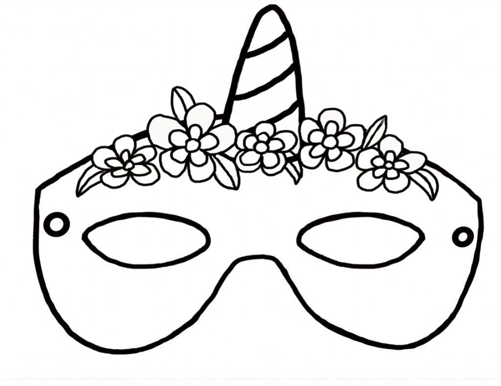 Detail Maske Ausmalbild Nomer 4