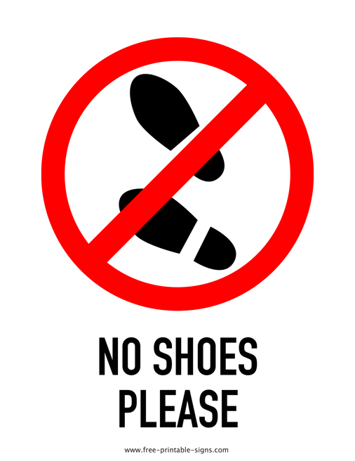 Detail No Outdoor Footwear Sign Nomer 16