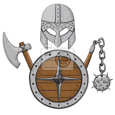 Detail Schild Wikinger Nomer 7