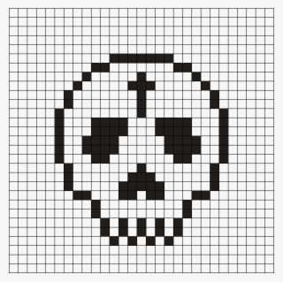 Detail Skull Pixel Art Nomer 14