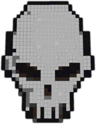 Detail Skull Pixel Art Nomer 21
