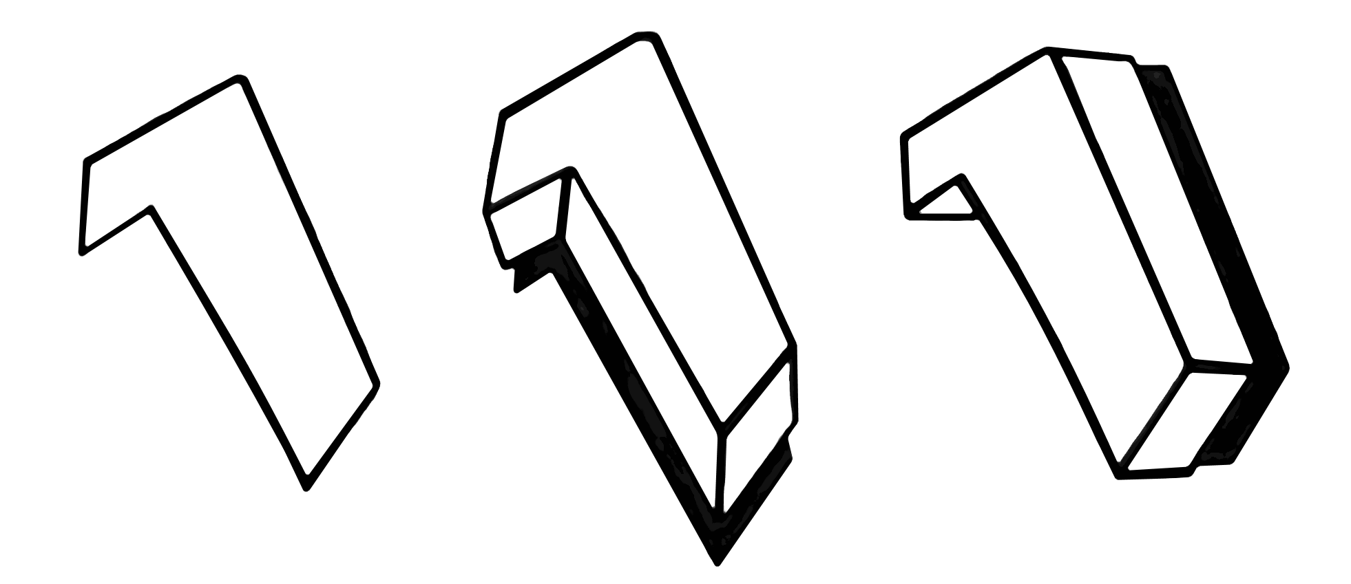 Detail 3 D Buchstaben Zeichnen Nomer 10