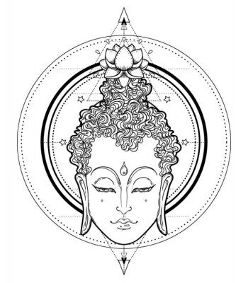 Detail Buddha Kopf Tattoo Nomer 10