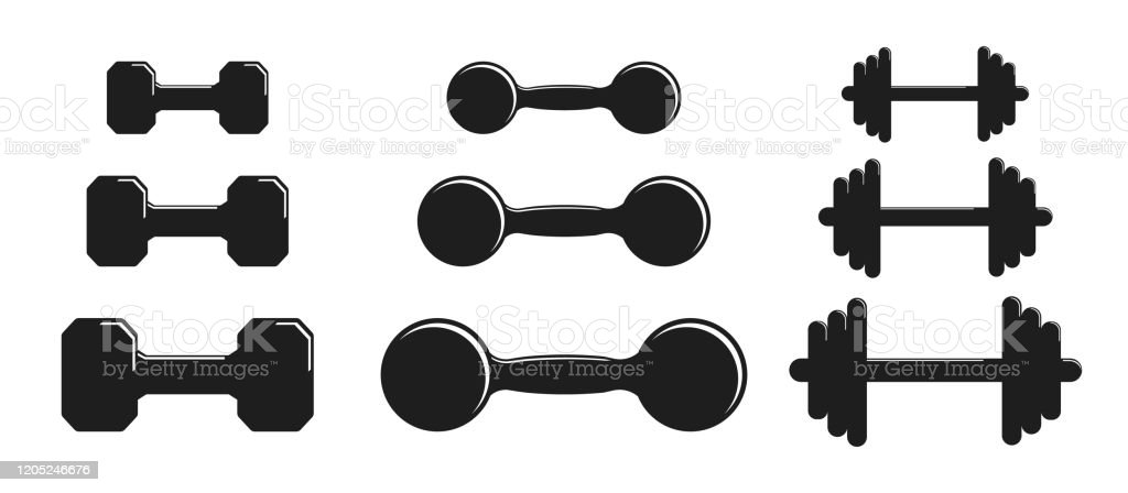 Download Dumbbell Silhouette Vector Nomer 48