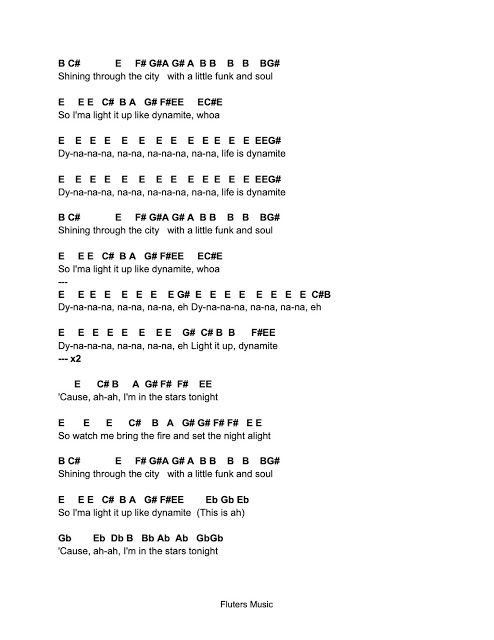 Detail Dynamite Flute Notes Nomer 13