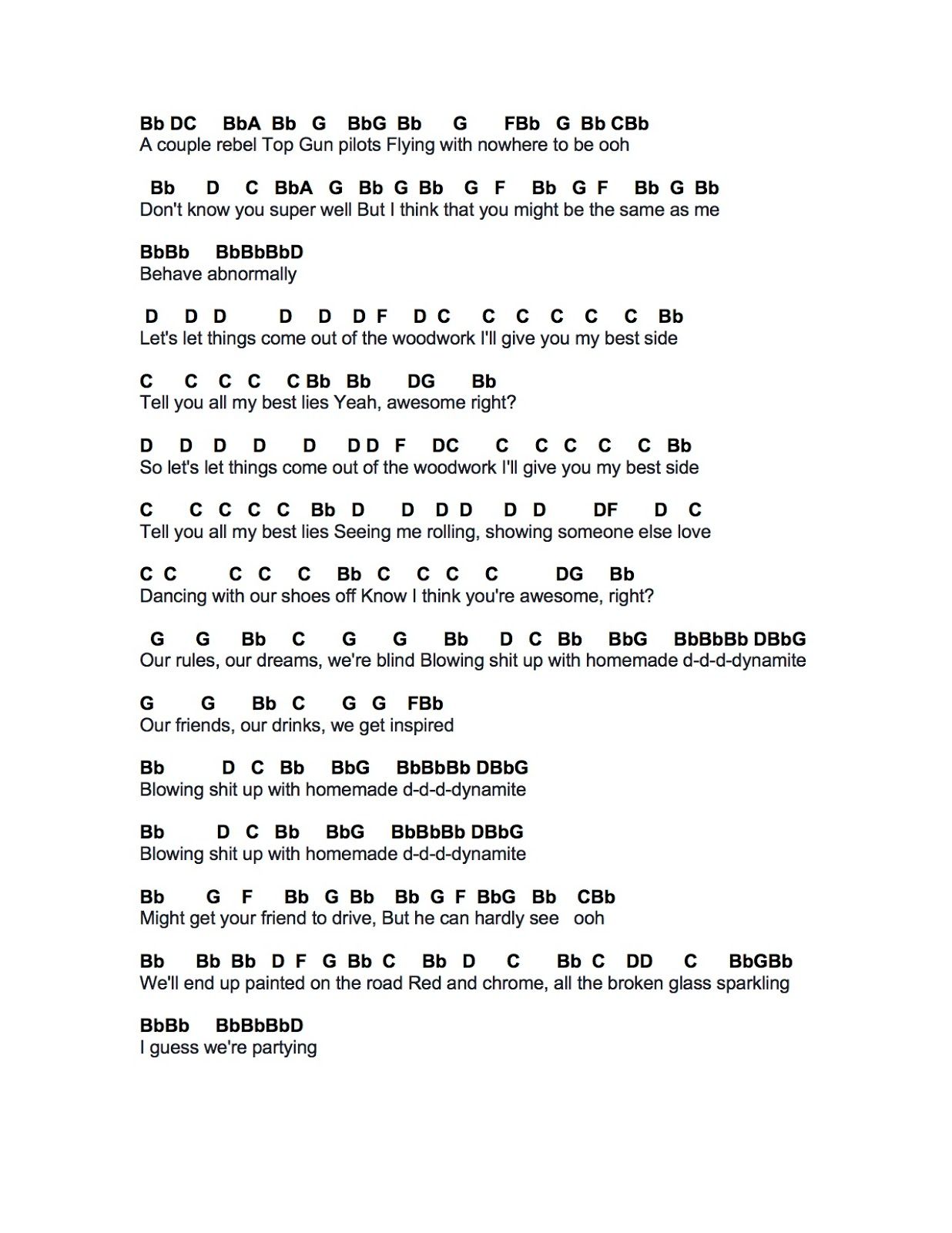 Detail Dynamite Flute Notes Nomer 8