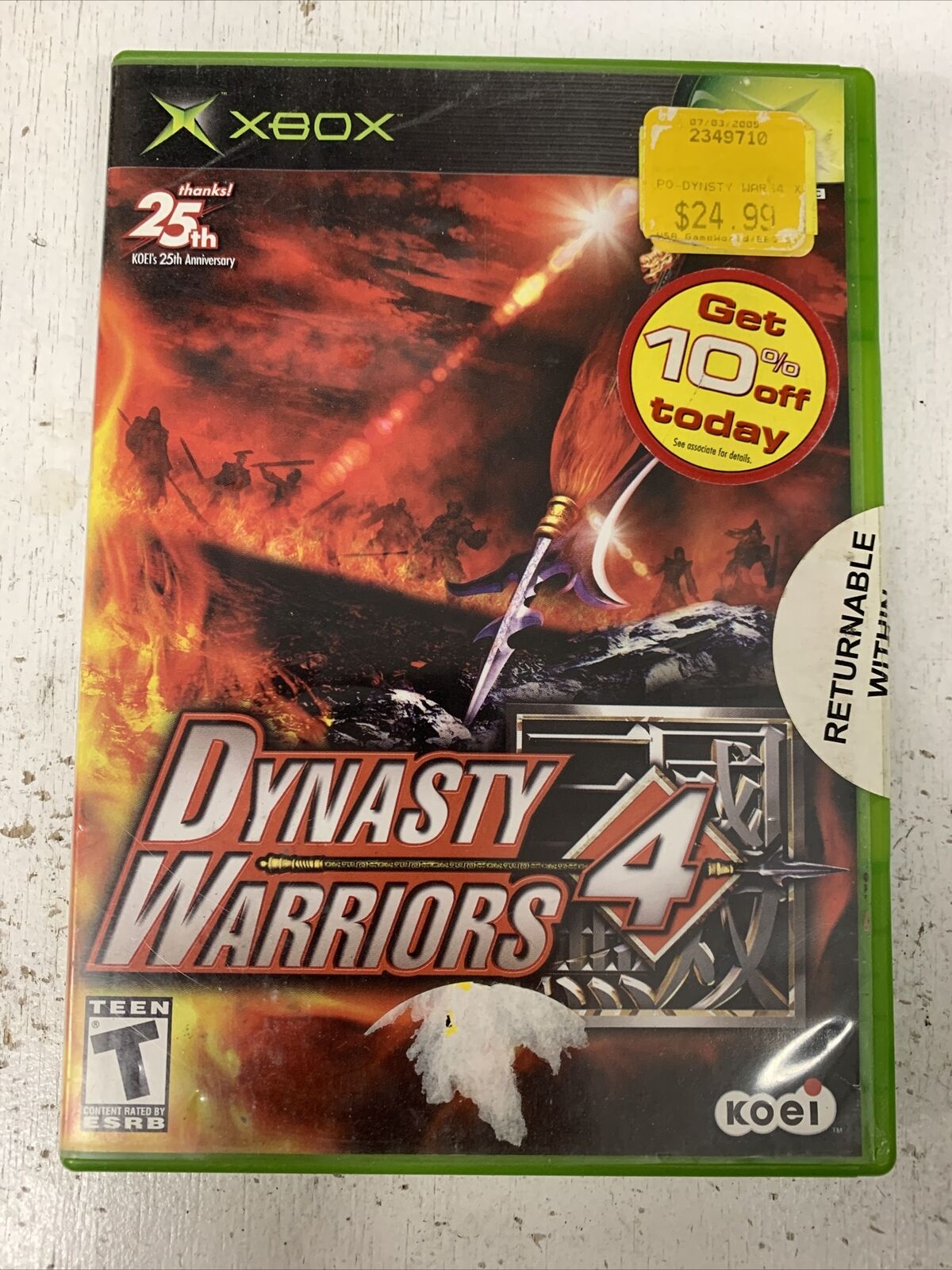 Detail Dynasty Warriors 4 Nomer 43