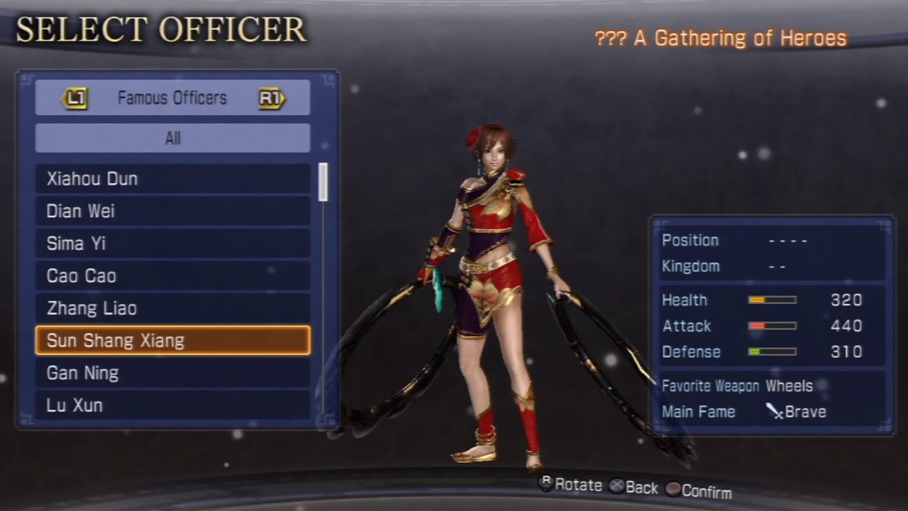 Detail Dynasty Warriors 7 Characters Nomer 46