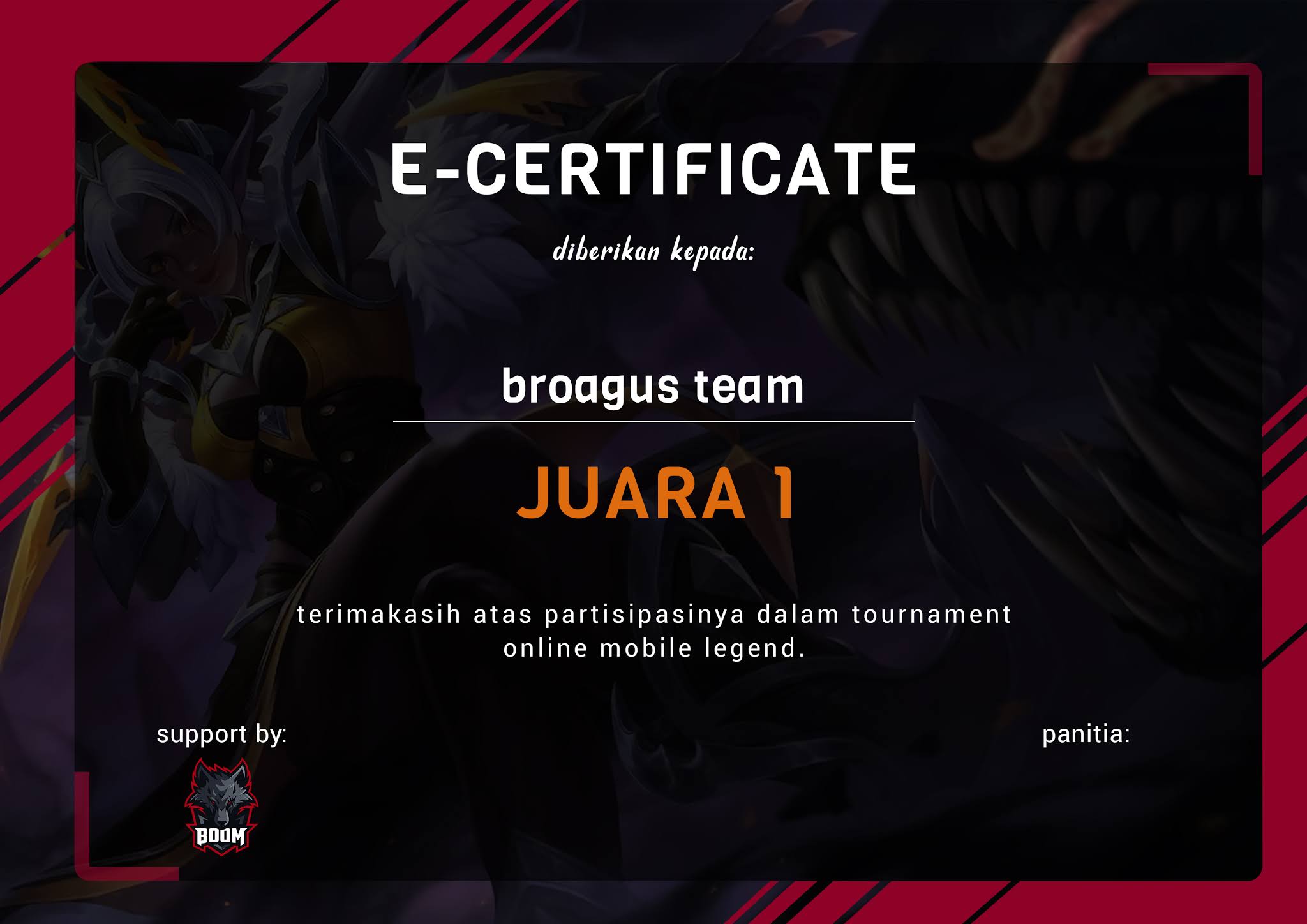 Detail E Certificate Pubg Polos Nomer 14