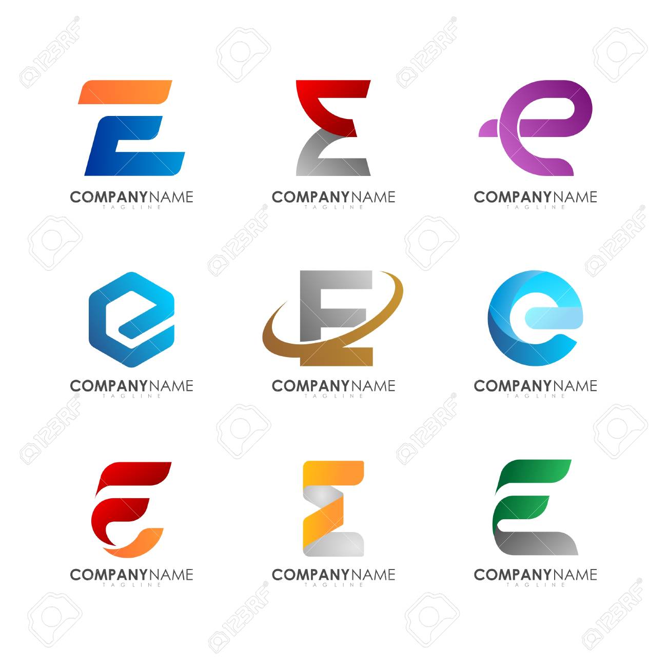 Detail E Logo Nomer 12