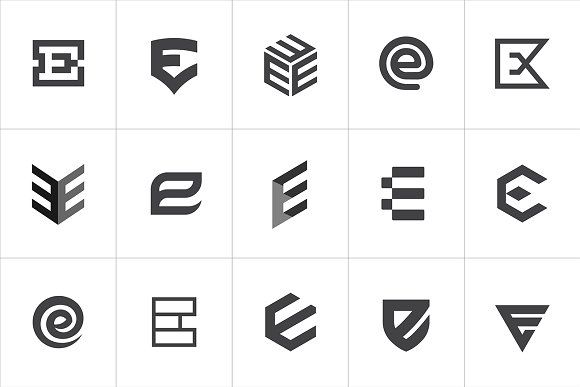 Detail E Logo Nomer 35