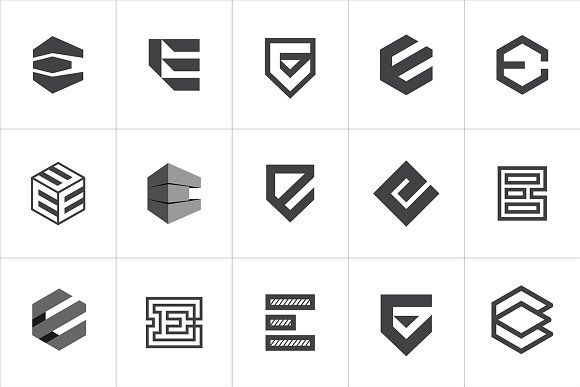 Detail E Logo Nomer 41
