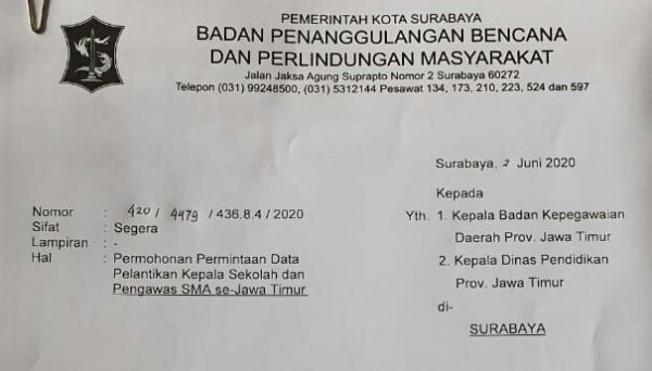 Detail E Surat Pemkot Surabaya Nomer 9