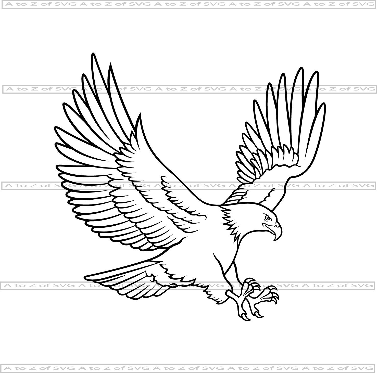 Detail Eagle Outline Png Nomer 38