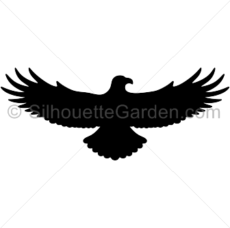 Detail Eagle Silhouette Clip Art Nomer 16