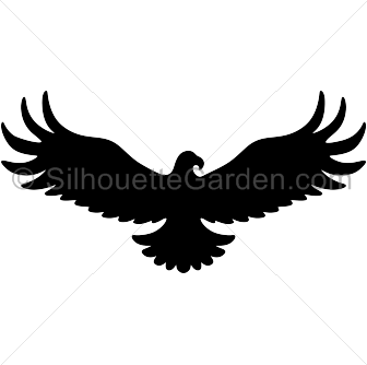 Detail Eagle Silhouette Clip Art Nomer 18