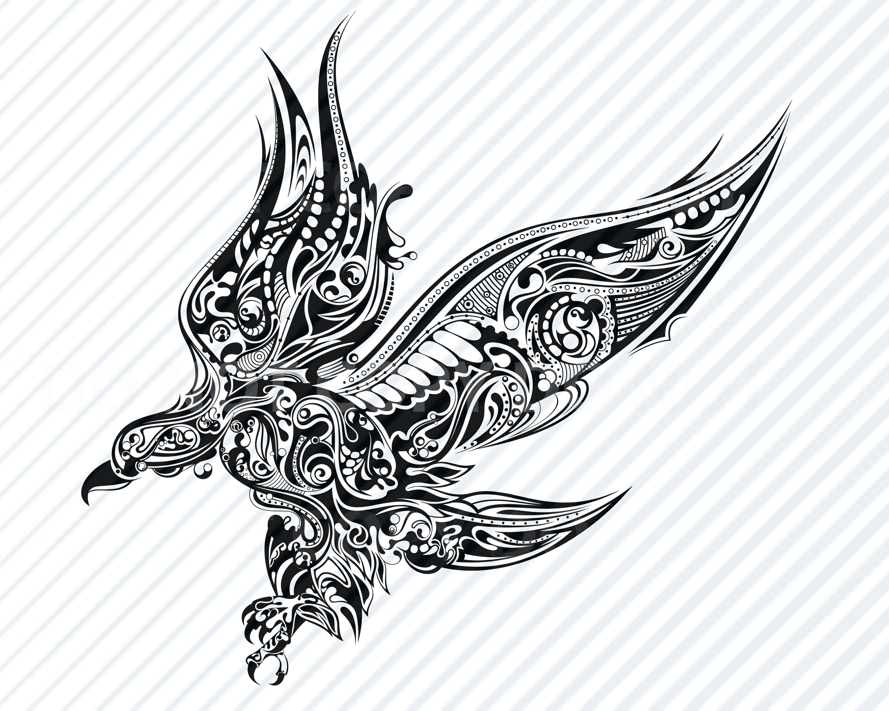 Detail Eagle Silhouette Clip Art Nomer 20