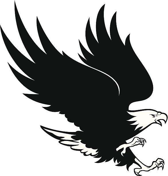 Detail Eagle Silhouette Clip Art Nomer 22