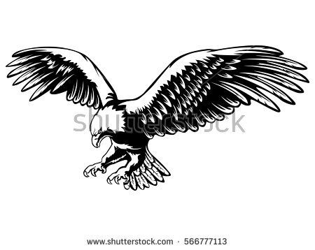 Detail Eagle Silhouette Clip Art Nomer 48